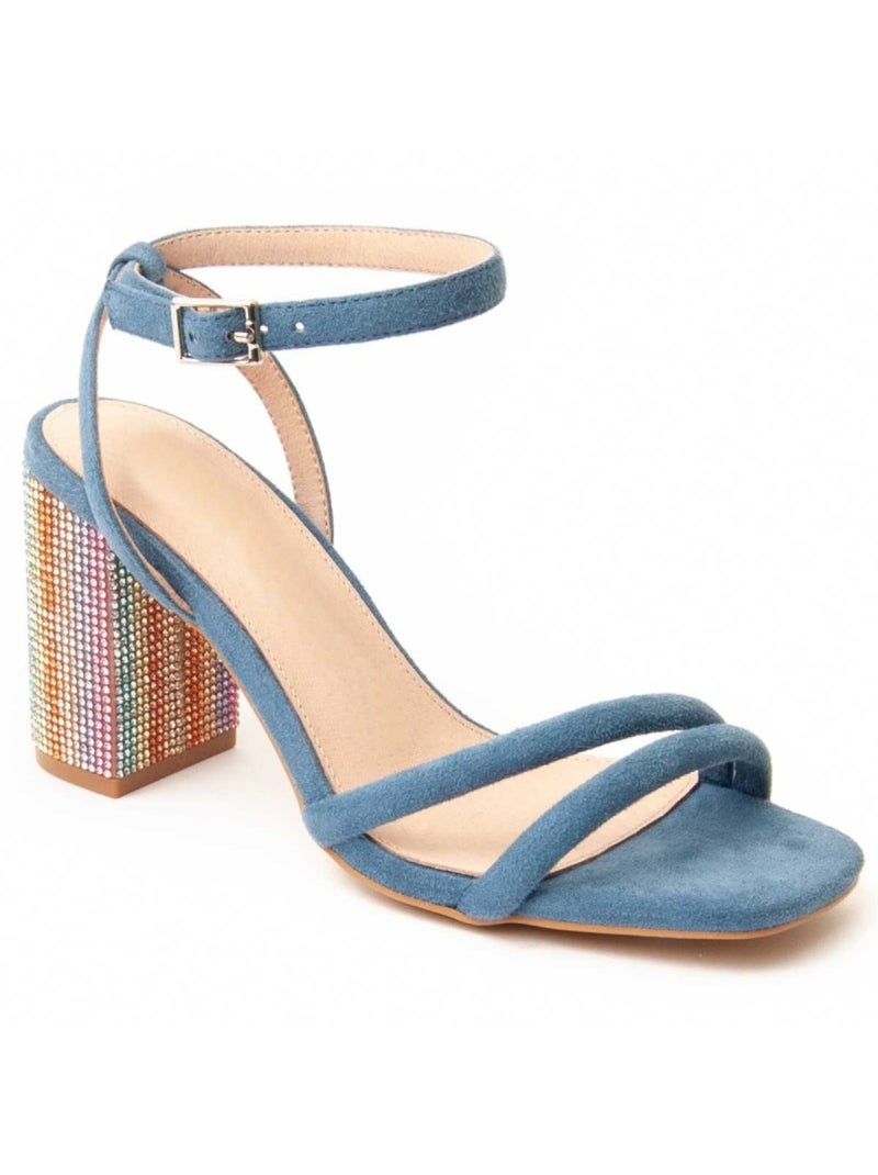Sandale à Talons Matériel Synthétique Montevita Bleu - Kiabi