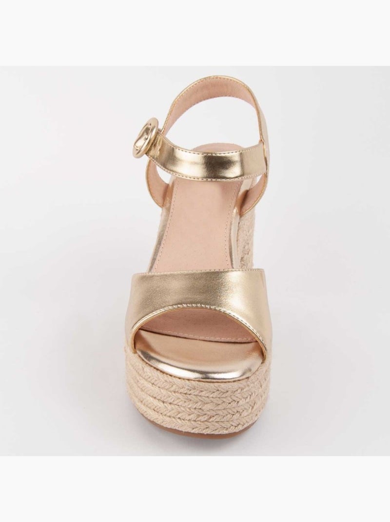 Sandale à Talons Matériel Synthétique Montevita Doré/or - Kiabi