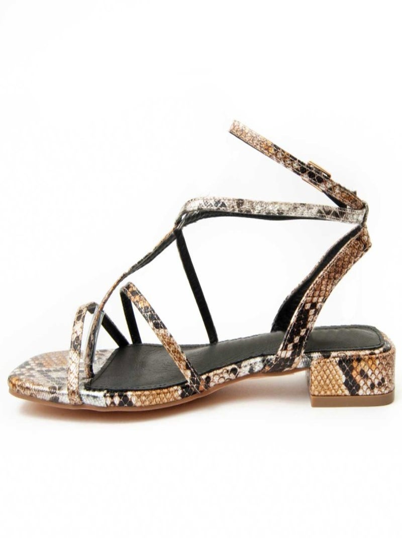 Sandale à Talons Matériel Synthétique Montevita Doré/or - Kiabi