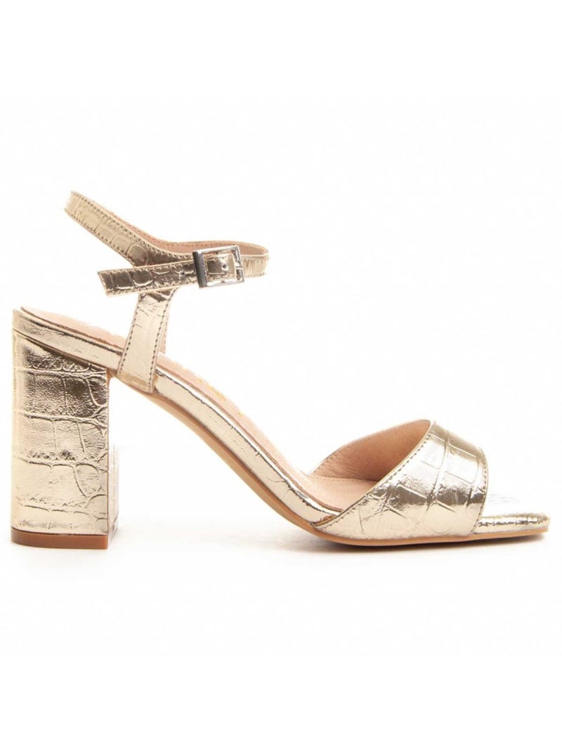Sandale à Talons Matériel Synthétique Montevita Doré/or - Kiabi
