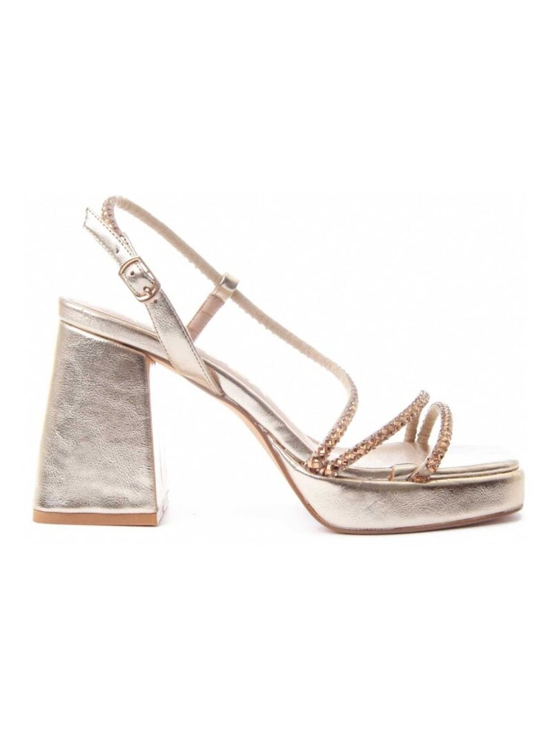 Sandale à Talons Matériel Synthétique Montevita Doré/or - Kiabi