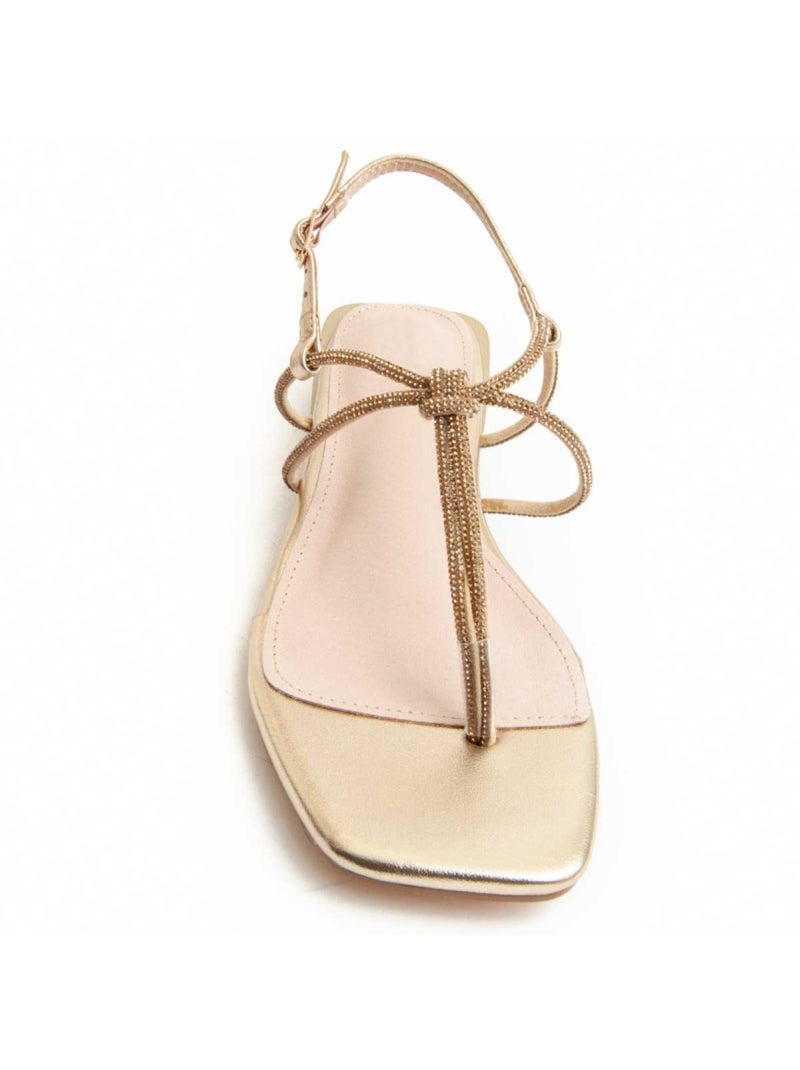 Sandale à Talons Matériel Synthétique Montevita Doré/or - Kiabi