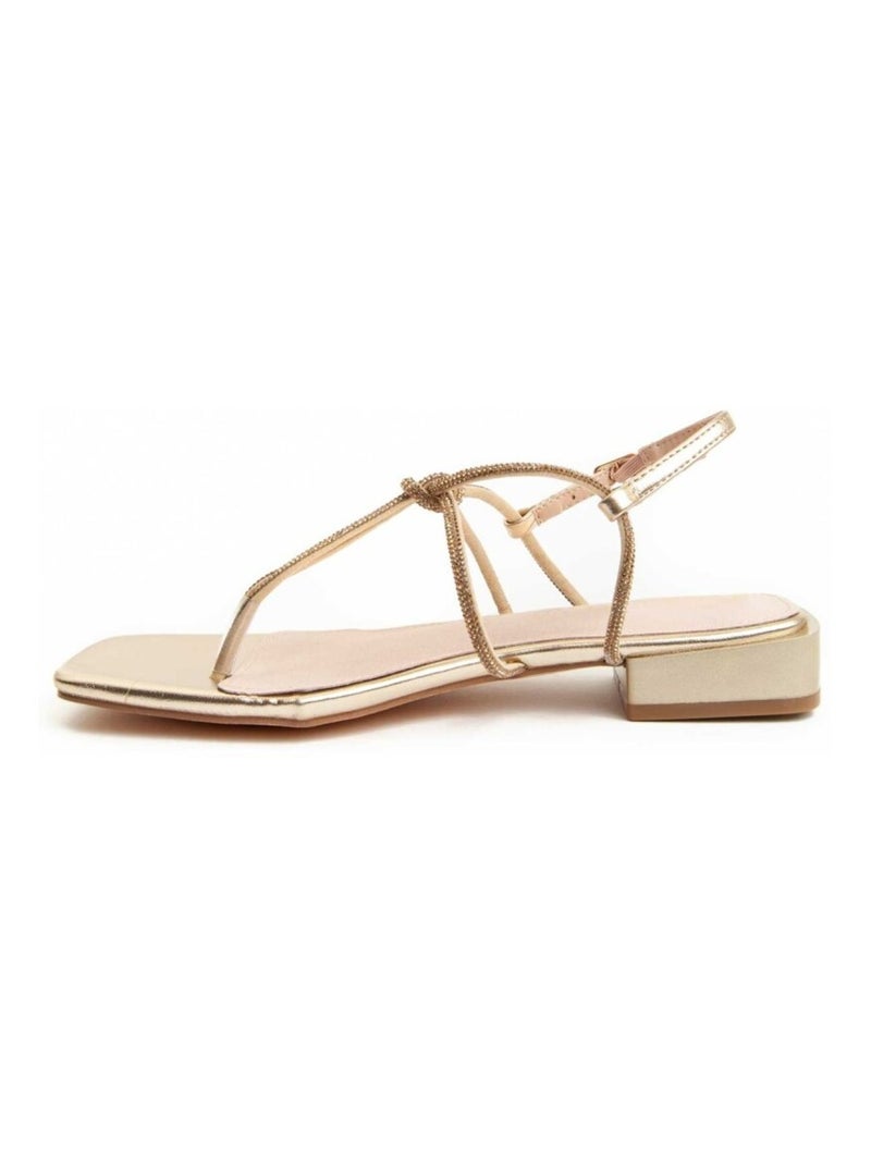 Sandale à Talons Matériel Synthétique Montevita Doré/or - Kiabi