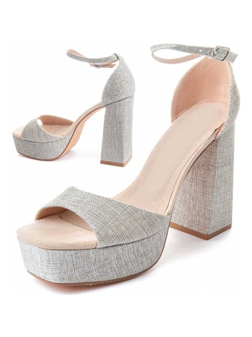 Sandale à Talons Matériel Synthétique Montevita - Kiabi