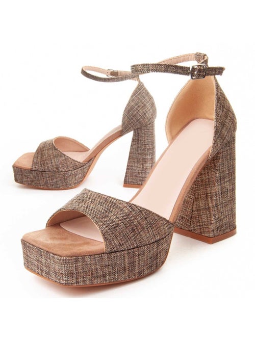 Sandale à Talons Matériel Synthétique Montevita - Kiabi
