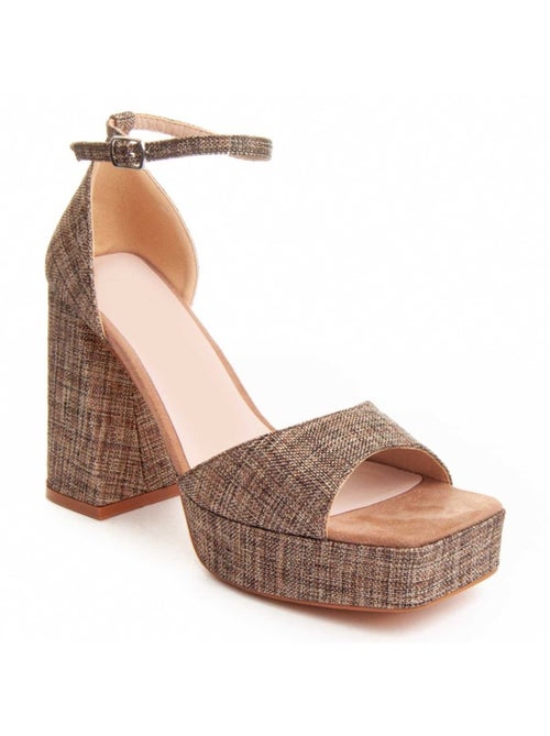 Sandale à Talons Matériel Synthétique Montevita - Kiabi