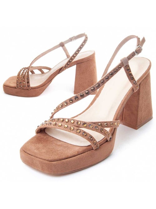 Sandale à Talons Matériel Synthétique Montevita - Kiabi