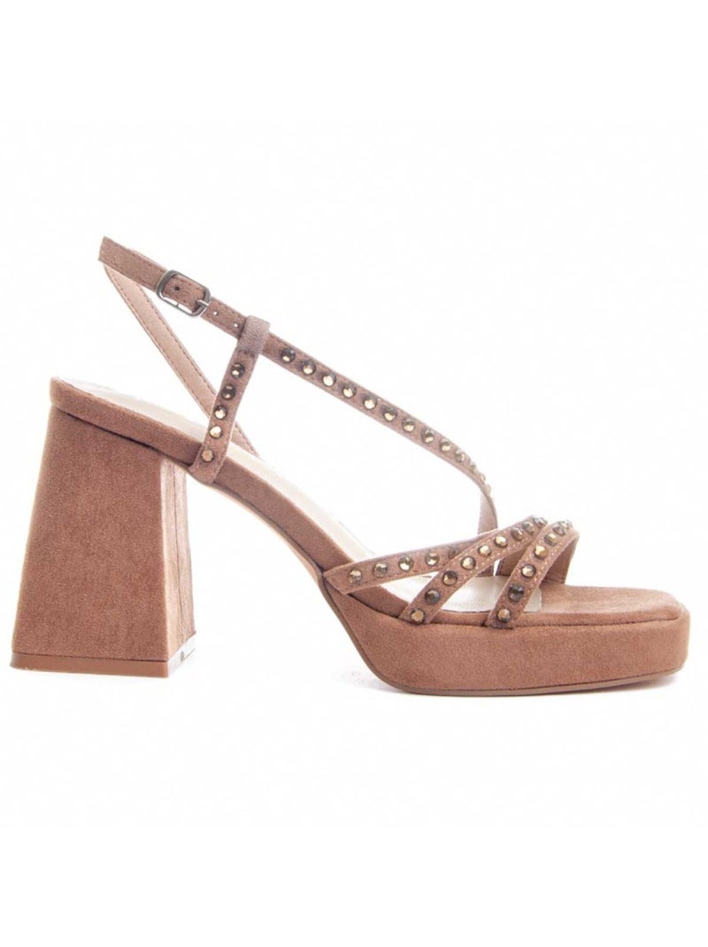 Sandale à Talons Matériel Synthétique Montevita Marron - Kiabi