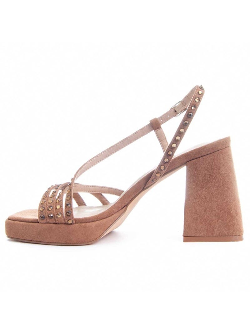 Sandale à Talons Matériel Synthétique Montevita Marron - Kiabi