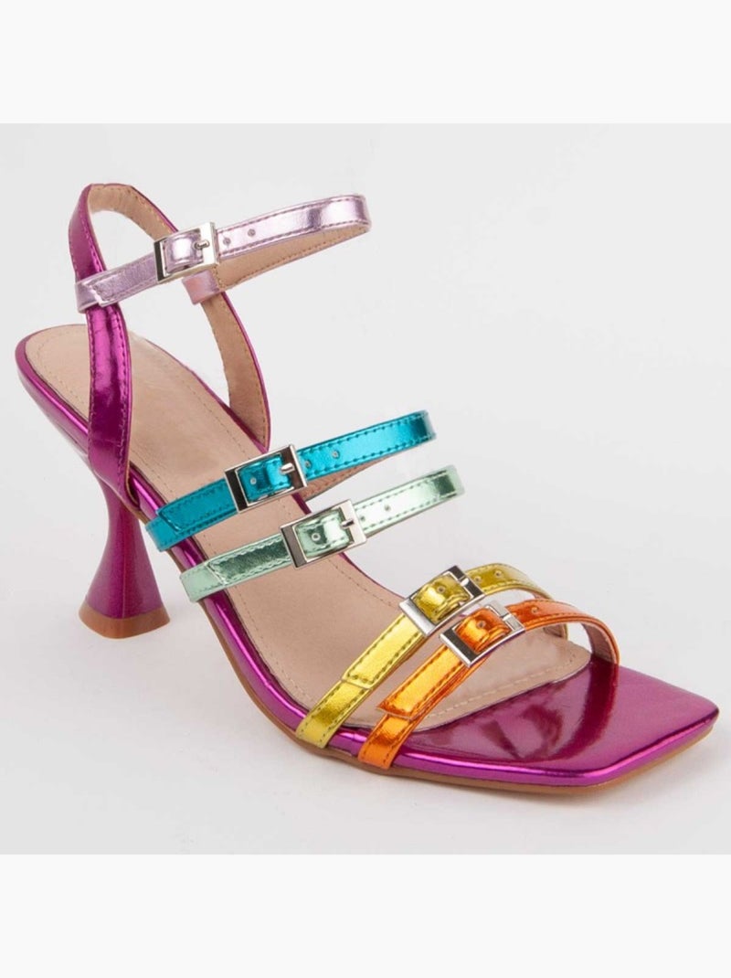 Sandale à Talons Matériel Synthétique Montevita Multicolore - Kiabi