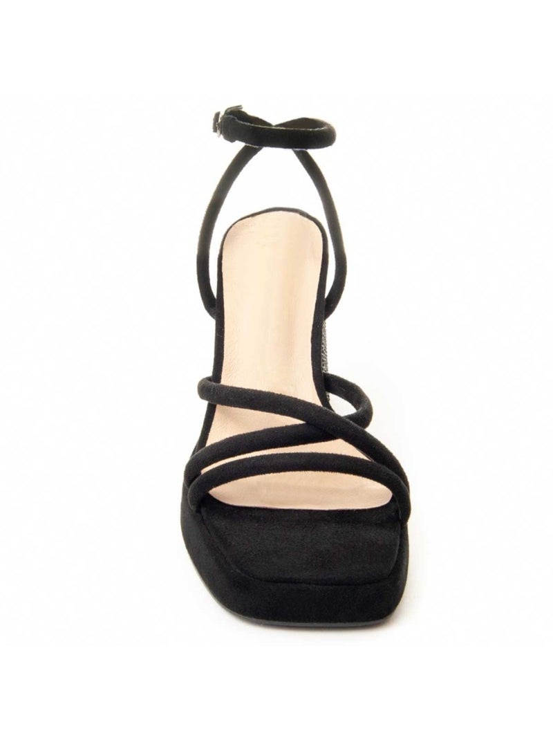 Sandale à Talons Matériel Synthétique Montevita Noir - Kiabi