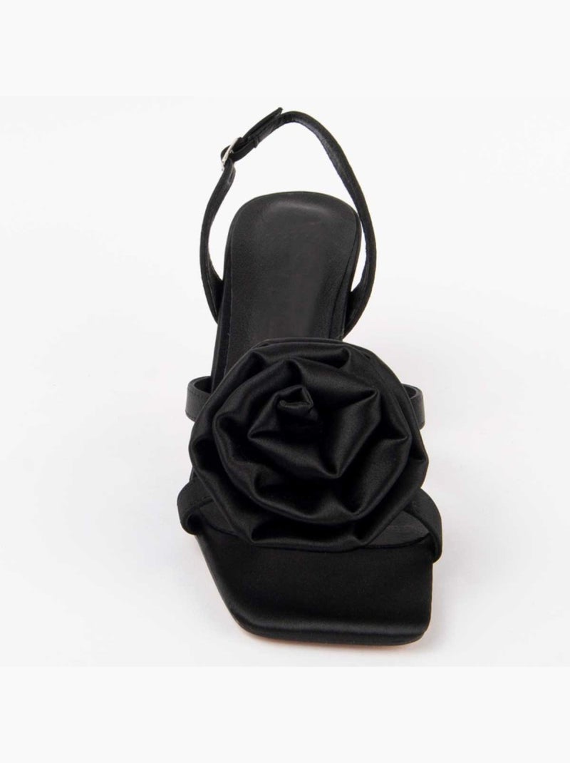 Sandale à Talons Matériel Synthétique Montevita Noir - Kiabi