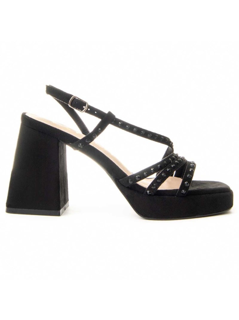 Sandale à Talons Matériel Synthétique Montevita Noir - Kiabi