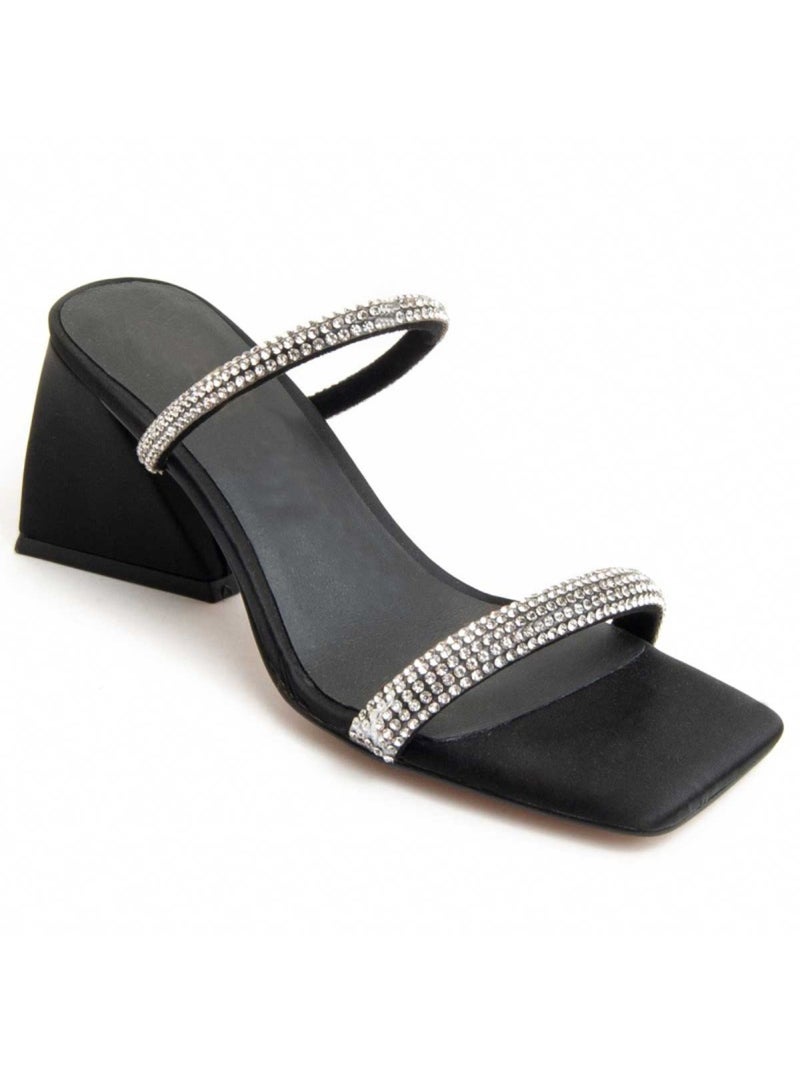 Sandale à Talons Matériel Synthétique Montevita Noir - Kiabi