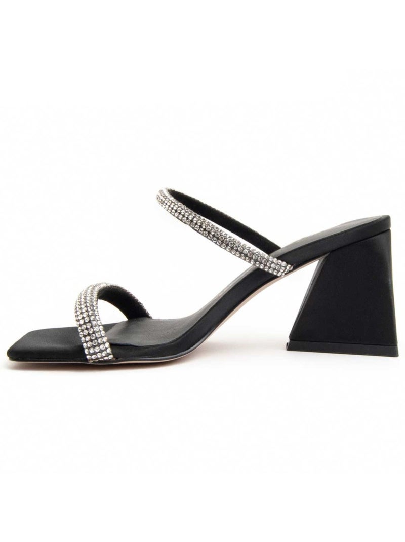 Sandale à Talons Matériel Synthétique Montevita Noir - Kiabi