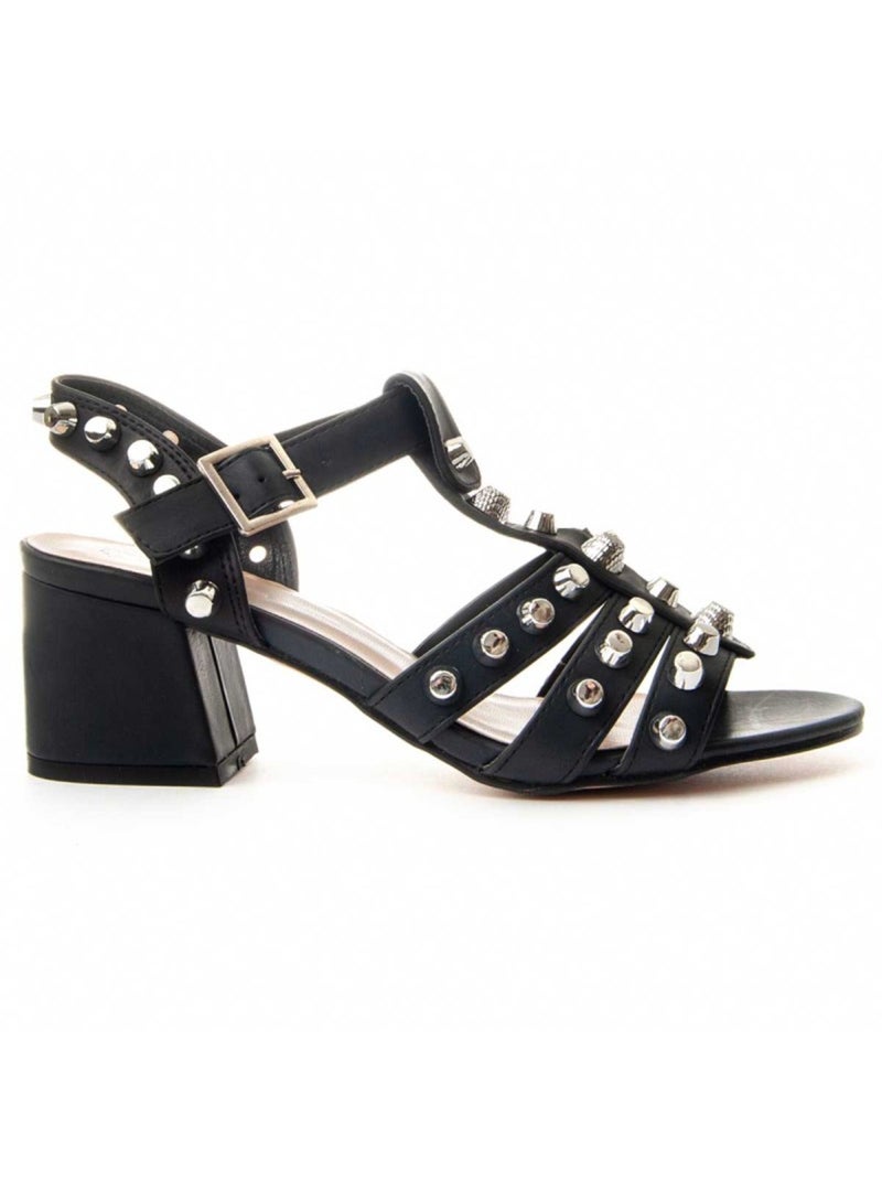 Sandale à Talons Matériel Synthétique Montevita Noir - Kiabi