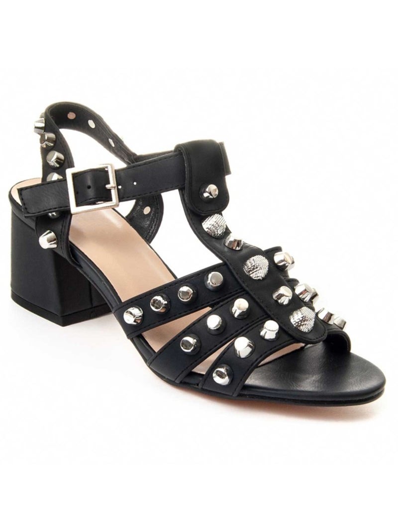 Sandale à Talons Matériel Synthétique Montevita Noir - Kiabi