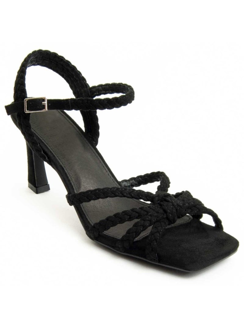 Sandale à Talons Matériel Synthétique Montevita Noir - Kiabi