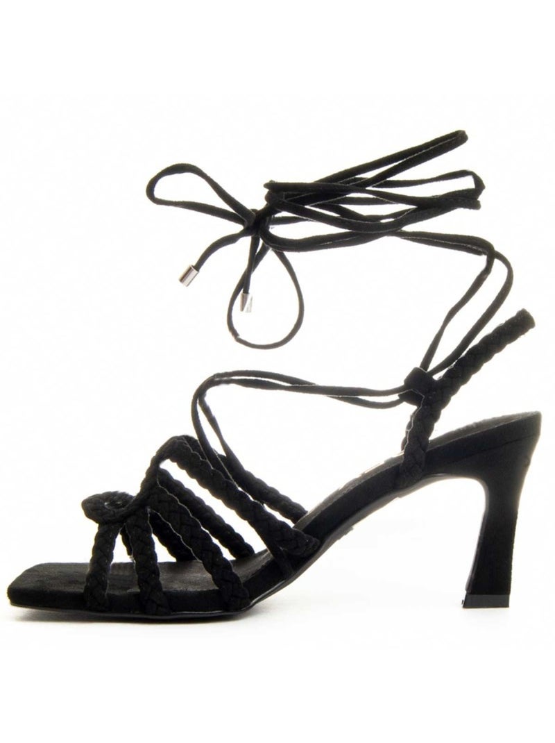 Sandale à Talons Matériel Synthétique Montevita Noir - Kiabi
