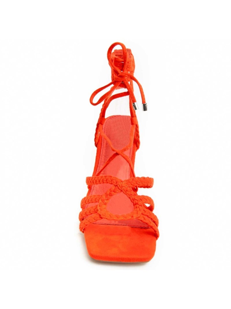 Sandale à Talons Matériel Synthétique Montevita Orange - Kiabi