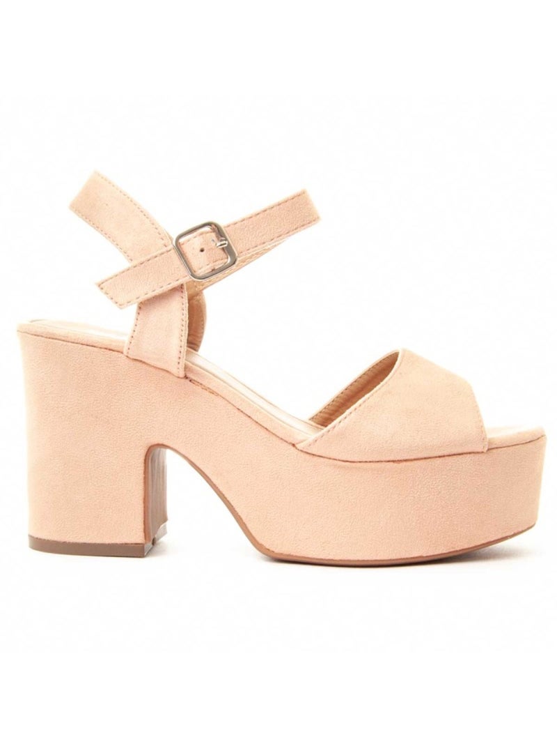 Sandale à Talons Matériel Synthétique Montevita Rose - Kiabi