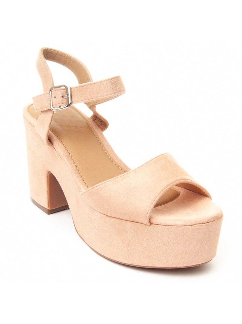 Sandale à Talons Matériel Synthétique Montevita Rose - Kiabi