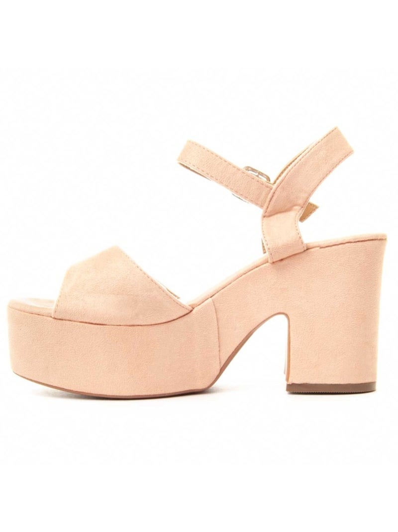 Sandale à Talons Matériel Synthétique Montevita Rose - Kiabi
