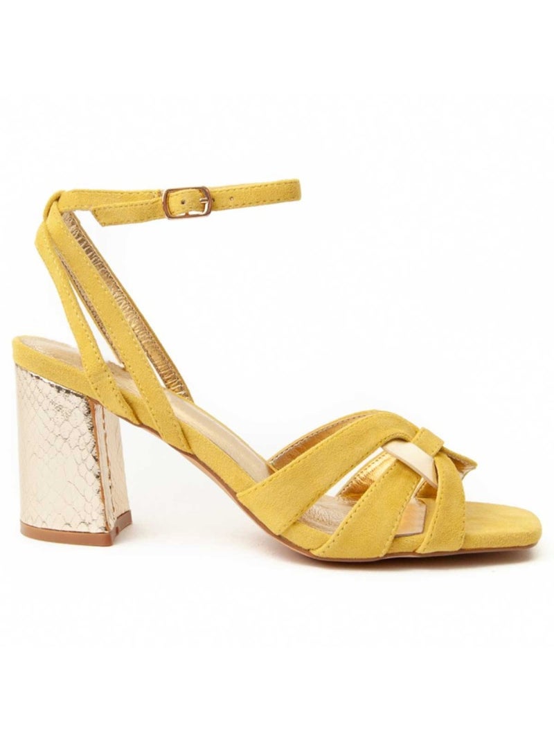 Sandale à Talons Matériel Synthétique Montevita Vert - Kiabi