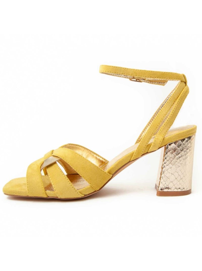 Sandale à Talons Matériel Synthétique Montevita Vert - Kiabi