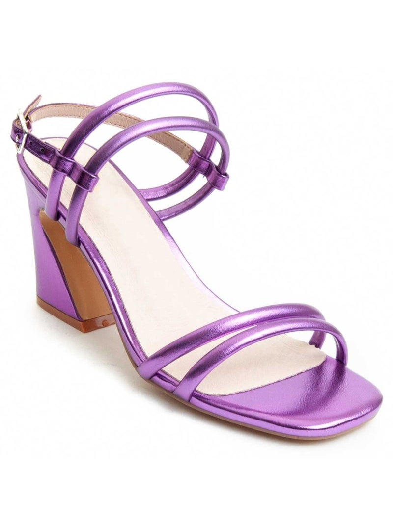 Sandale à Talons Matériel Synthétique Montevita Violet - Kiabi