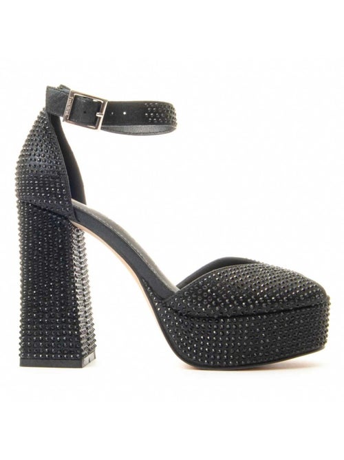 Sandale à Talons Matière Synthétique Et Textile Montevita - Kiabi