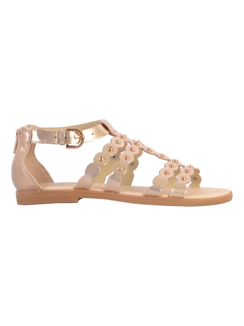 Sandale à Zip Plate Geox Enfant Karly Beige - Kiabi