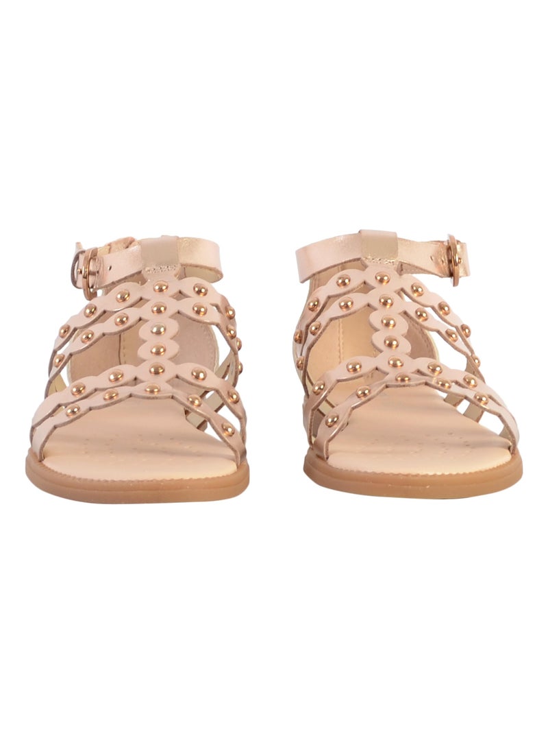 Sandale à Zip Plate Geox Enfant Karly Beige - Kiabi