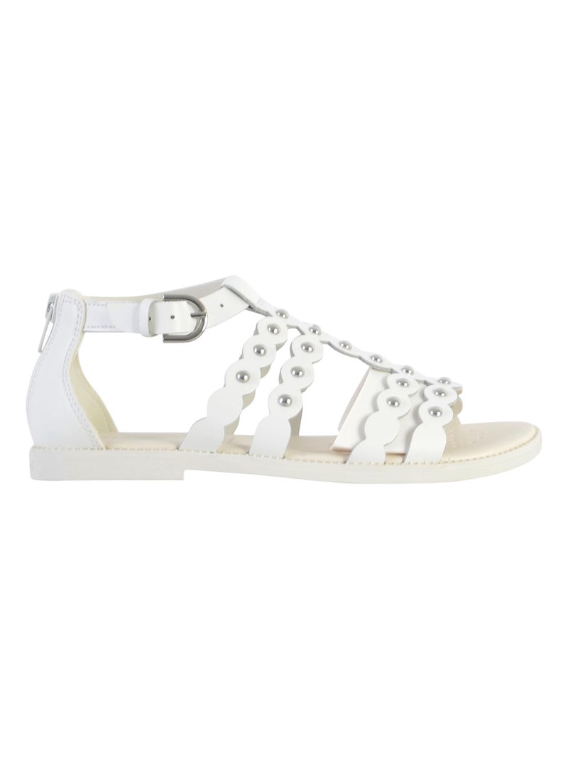 Sandale à Zip Plate Geox Enfant Karly Blanc - Kiabi