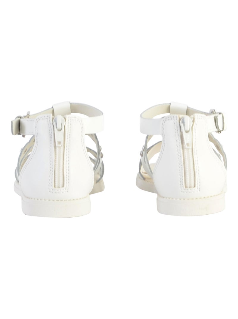 Sandale à Zip Plate Geox Enfant Karly Blanc - Kiabi