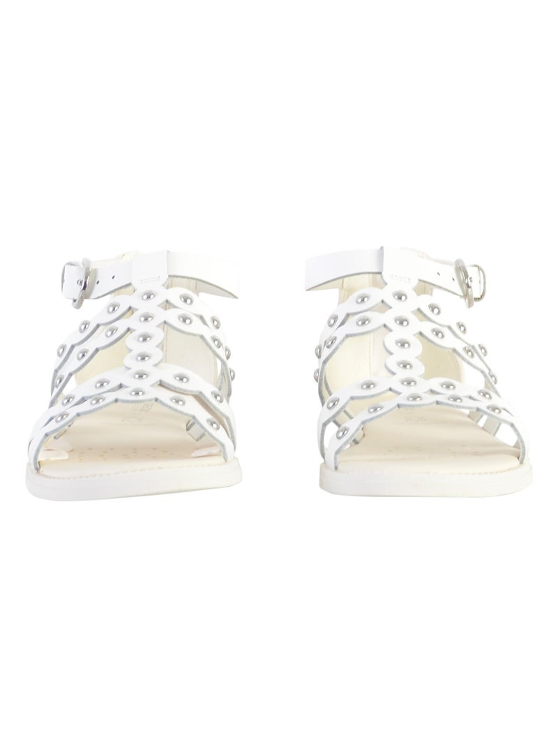 Sandale à Zip Plate Geox Enfant Karly Blanc - Kiabi