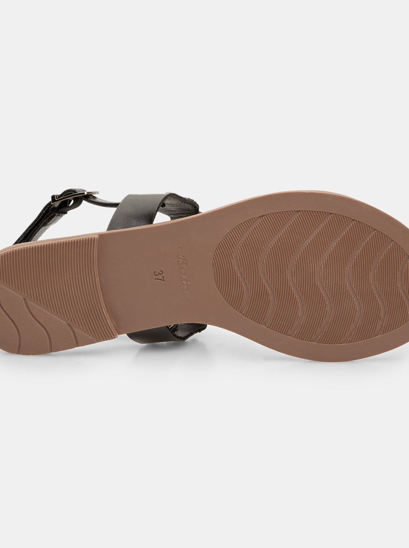 Sandale avec applications bijoux BATA Noir - Kiabi