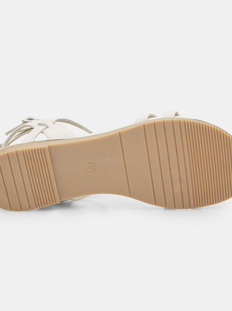 Sandale avec lanière BATA Beige - Kiabi