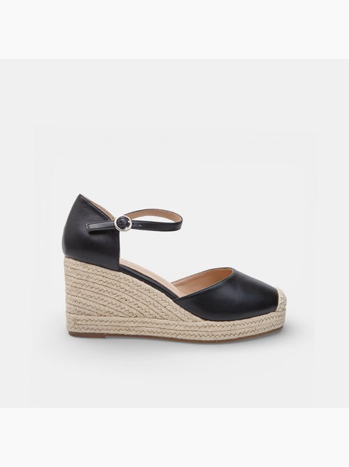 Sandale avec semelle compensée et bride à la cheville Bata - Kiabi