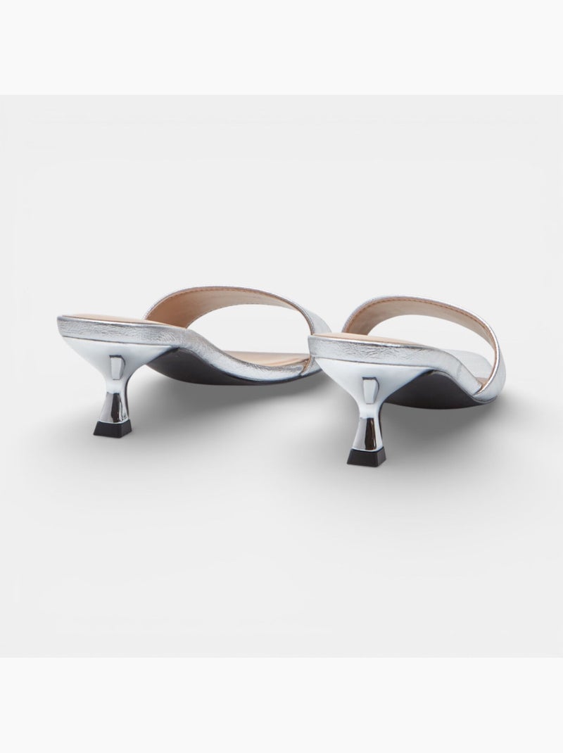 Sandale avec talon Bata Argent - Kiabi