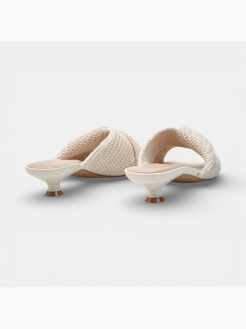 Sandale avec talon Bata Beige - Kiabi