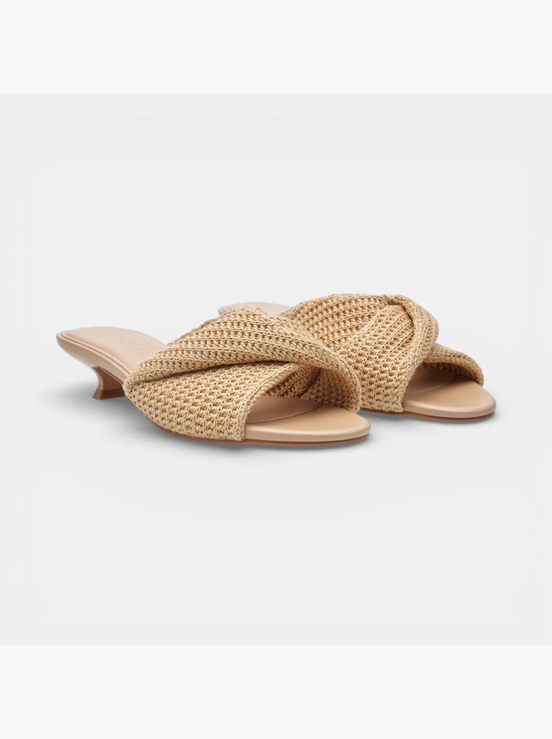 Sandale avec talon Bata Marron - Kiabi