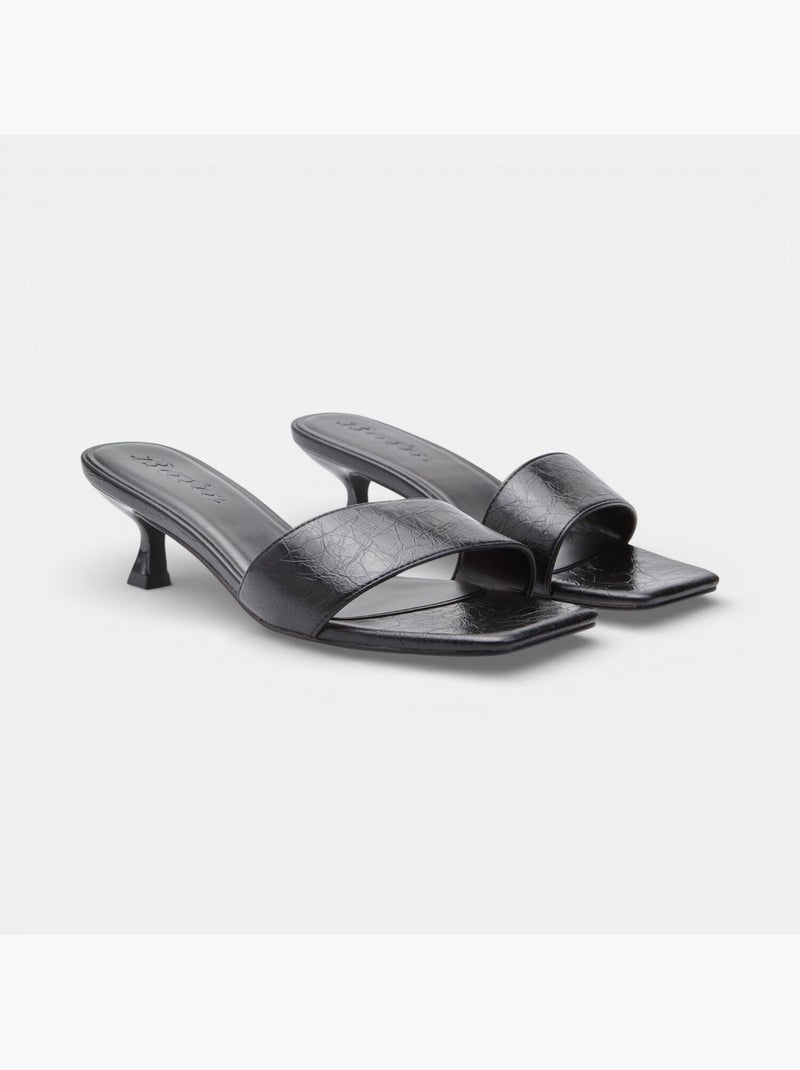 Sandale avec talon Bata Noir - Kiabi