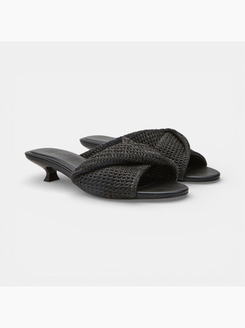 Sandale avec talon Bata Noir - Kiabi