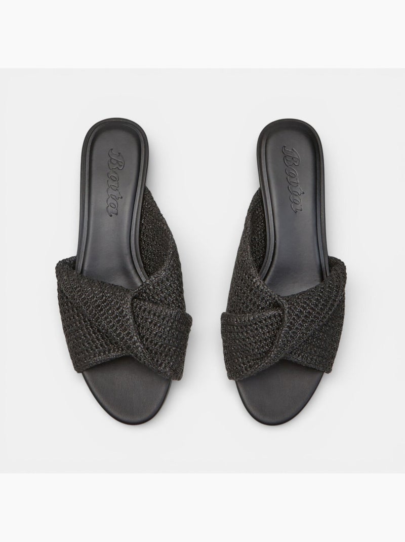 Sandale avec talon Bata Noir - Kiabi