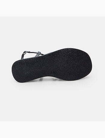 Sandale avec talon compensé de 6 cm BATA
