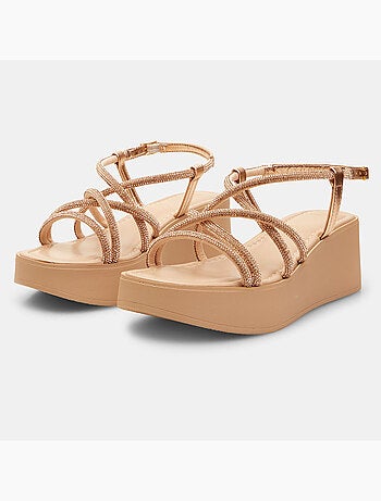 Sandale avec talon compensé de 6 cm BATA