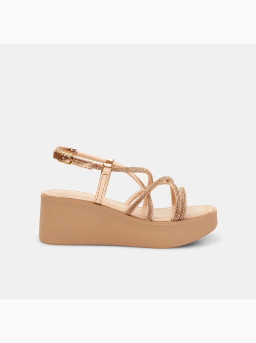 Sandale avec talon compensé de 6 cm BATA - Kiabi