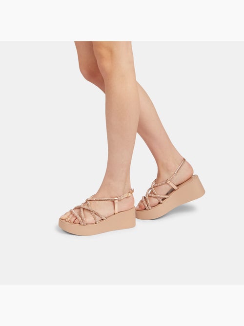 Sandale avec talon compensé de 6 cm BATA - Kiabi