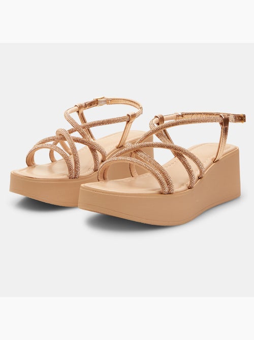 Sandale avec talon compensé de 6 cm BATA - Kiabi